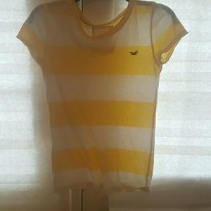 Yellow and White Stripes TShirt